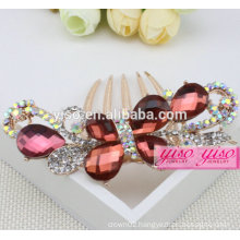 wholesale princess real diamond bridal hair accessories